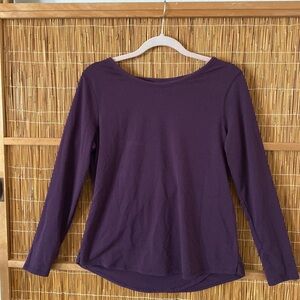 Athleta Long Sleeve Top with Cute Back Cutout